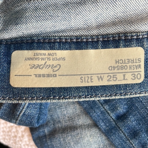 Grupee - Diesel denim - super skinny slim - low rise - Picture 4 of 6